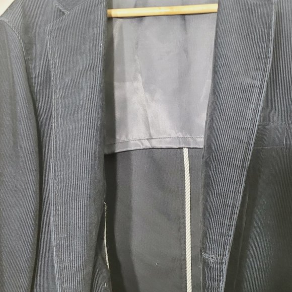 Matinique | Mens Blue Corduroy Blazer Jacket Navy Blue Pockets Preppy Staple 42 - Picture 11 of 11